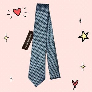 Michael Kors kids Elegant Blue and Black Striped Tie